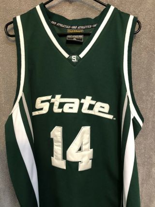 Vintage Michigan State Spartans Stitched NCAA Basketball Jersey Men’s Sz XL 2