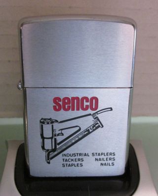 Zippo Lighter Vintage 1979 Senco Nail Gun Stapler