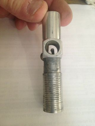 Vintage Aluminum Nimrod Pocket Pipe Lighter