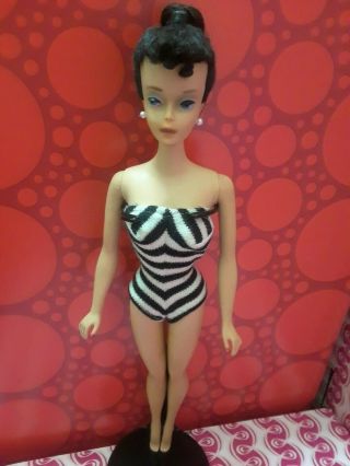Vintage Transitional 3/ 4 Ponytail Barbie Brunette 1960 ☆simply Stunning ☆