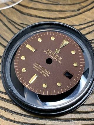 Vintage Rolex GMT Master Brown Dial for 1675 Gold Watch 2