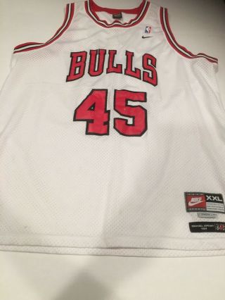 Vintage Team Nike Michael Jordan Chicago Bulls Number 45 Flight Jersey Xxl
