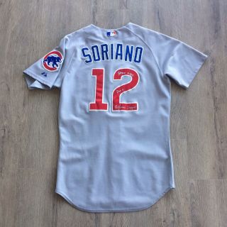 2007 Alfonso Soriano Chicago Cubs Game Worn Signed Autographed Jersey Auto