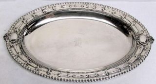 Fabulous 1901 Tiffany & Co Sterling Silver 16 " Oval Fish Serving Platter