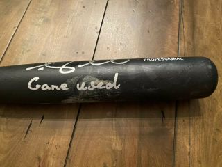 Tim Tebow Game CRACKED SIGNED RAWLINGS Bat York Mets TEBOW 3
