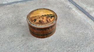 Tunbridge Ware Box Whitewood Antique Collectable Treen Rare 200 Year Old