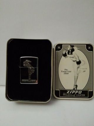 Zippo Lighter - 1935 Varga Girl - Windy - 1993 Collectible Of The Year - Coty