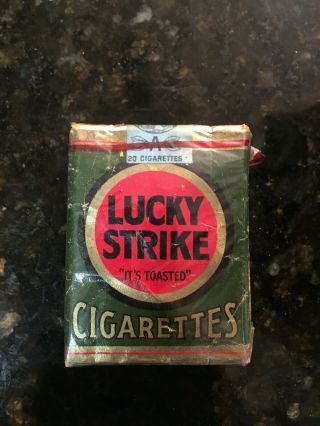 Vintage Lucky Strike Green Pack Alabama Tax