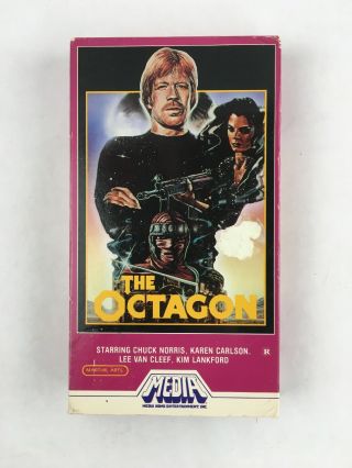 The Octagon Vhs Video Tape Media Chuck Norris Action Movie Martial Arts Vintage