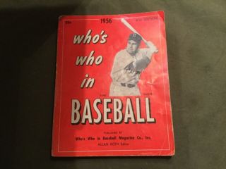 1956 Who In Baseball (duke Snider Cover) Brooklyn Dodgers Ex/nm Jackie Robinson