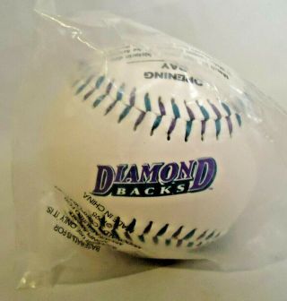 VINTAGE 1998 MLB ARIZONA DIAMONDBACKS OPENING DAY BASEBALL - IN WRAPPER 3