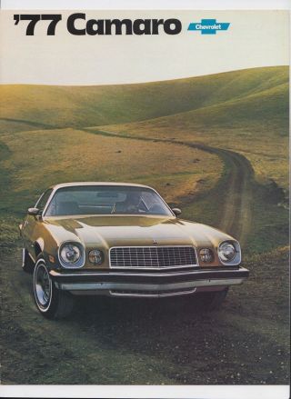 1977 Chevrolet Camaro Brochure Sport Coupe Type Lt