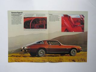 1977 Chevrolet Camaro Brochure Sport Coupe Type LT 3