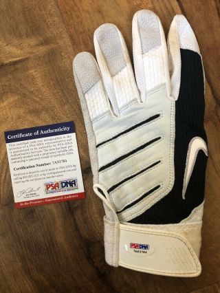Robinson Cano Signed Game Batting Glove Autographed Yankees Psa/dna