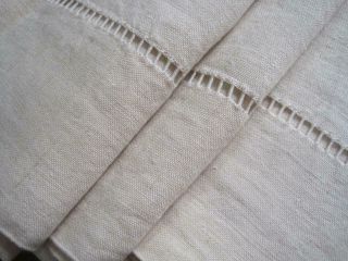 VINTAGE FRENCH PURE LINEN SHEET,  LOVELY BEDDING OR CURTAIN FABRIC 2