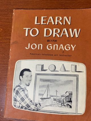 Vtg 1950 Learn To Draw With Jon Gnagy America 
