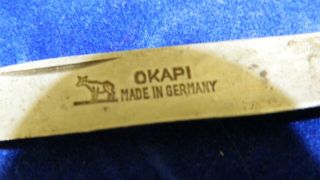 OKAPI made in Germany vintage rare folding pocket knife corkscrew multi tool 2