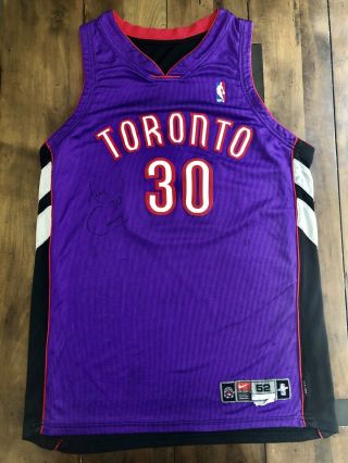 Dell Curry Nba Finals Game Worn Toronto Raptors Jersey Steph Drake Warriors Nike