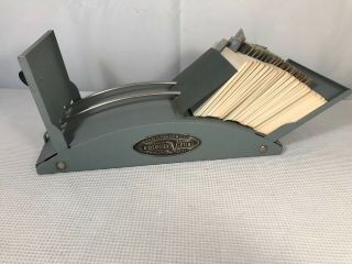 Rolodex Zephyr American Model V1035 Blank Cards And Dividers Expandable Vintage
