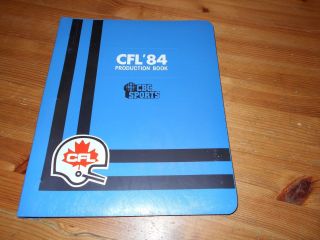 Edmonton 1984 Cfl Football Grey Cup Production Book Cbc Sports