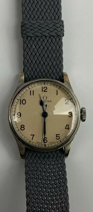 Vintage Wwii Omega Ck - 2292 Raf Military Issued Spitfire Wrist Watch 6b - 159 Ww2