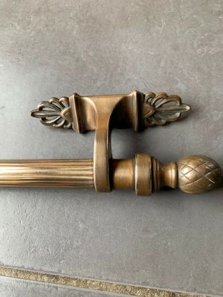 Large Antique Solid Brass Door Pull Handle 3