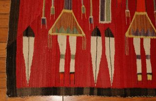 An Exceptional Antique Authentic Navajo Yei Rug 3 ' 4 