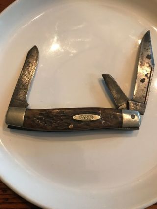Rare W.  R Case & Sons Bradford Pa 1905 - 14 Antique 3 Blade Knife 6393