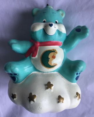 2 Vintage Care Bear Hanging Christmas Ornaments 1985 Agc Made In Korea
