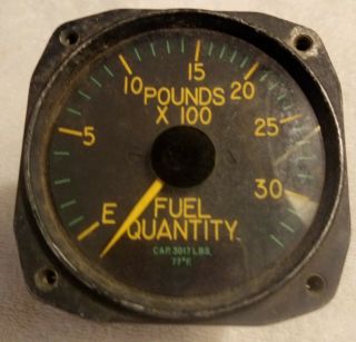 Simmonds Precision 2 " Fuel Quantity Indicator Vintage Aviation Gauge