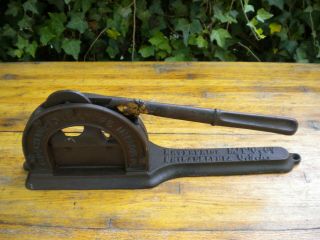Antique Cast Iron Enterprise Mfg Co Tobacco Cutter Champion Knife Improved 1885