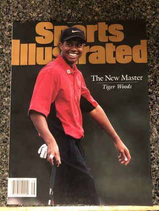 Tiger Woods “the Master” Sports Illustrated April 21 1997 Masters Win