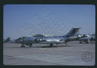 371 - 35mm Kodachrome Aircraft Slide - F - 104g Starfighter 63 - 13240 Luke Afb 1971