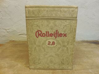 vintage box only Rolleiflex 2.  8 3