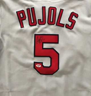 Albert Pujols autographed Signed St.  Louis Cardinals Authentic Jersey PSA 2