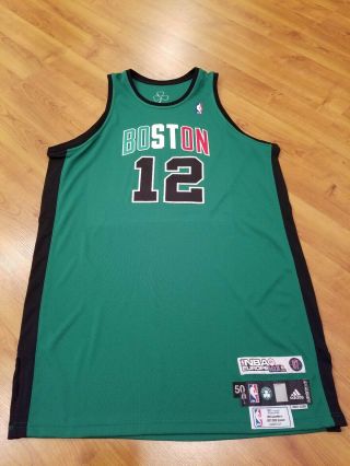 2007 - 08 Boston Celtics Dahntay Jones Game Worn Europe Live Jersey Meigray