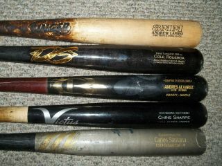 Carlos Santana Game Baseball Bat - Cleveland Indians 2