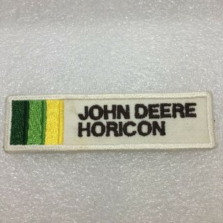 Vintage John Deere Horicon Rectangular Embroidered Patch Jacket Shirt Uniform