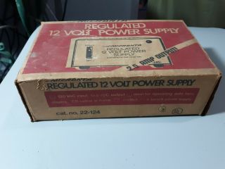 Vintage Radio Shack Micronta Regulated 12 Volt Power Supply Cat.  No.  22 - 124 3