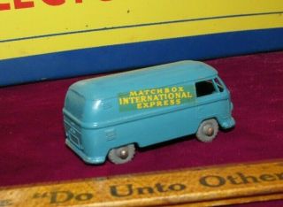 Vintage Grey Wheels Lesney Matchbox 34 Vw Volkswagen Bus Van Moko Express Nm