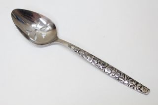 Vintage Ekco Eterna Kodiak Stainless Steel Slotted Serving Spoon