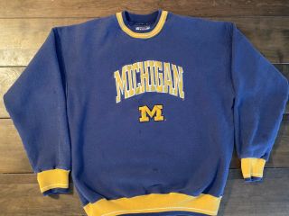 Vintage Michigan Wolverines Legends Athletic Sweatshirt Large H