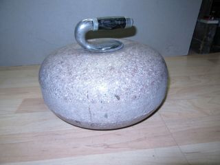 Vintage Granite Rock Curling Stone Winter Olympic Sports 2nd Example