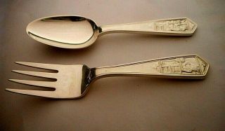 RARE OLD STOCK TIFFANY & CO STERLING SILVER 1939 KING - QUEEN SPOON - FORK SET 3