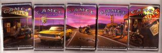 Camel Route 66 Rare 2004 Set Of 5 Hard Packs Puzzle From Argentina,  4 Coupons