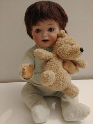 Antique Jdk Kestner Baby Doll Made In Germany Bisque Head 14” Sleepy Eyes