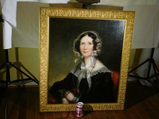 Attr: William Sidney Mount Listed Artist Antique Oil Portrait c19th 2