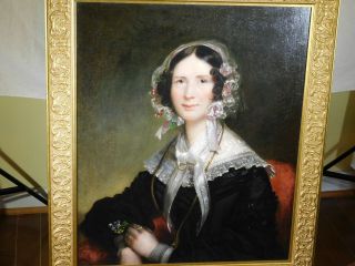 Attr: William Sidney Mount Listed Artist Antique Oil Portrait c19th 3