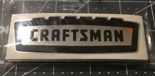 Craftsman Vintage 1950’s 60’s Decal Tool Box Crown Black On Chrome 3 1/2” 2for1