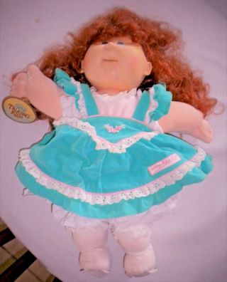 Vintage Talking Cabbage Patch Kids Doll In Blue And White 1987